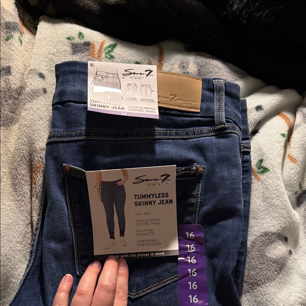 Seven7 Dark Indigo Skinny Jeans